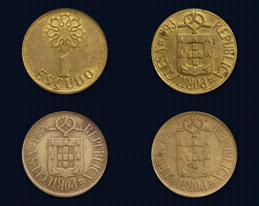 Moedas portuguesas - escudos Republica Portuguesa